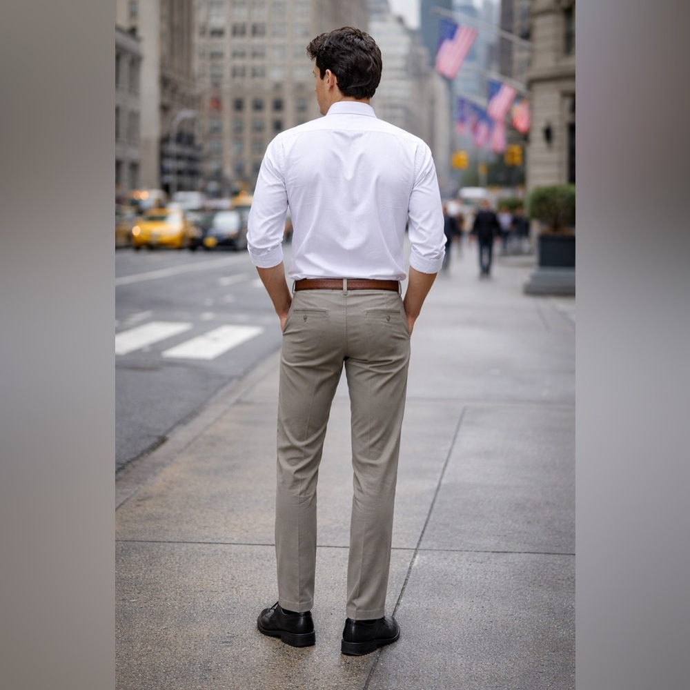 Bonobos Stretch Washed Chino Pants Trousers Slim Fit Gray 38x30 Love Story Jfk View 2